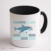 Grandpa Shark Doo Doo Doo Coffee Mug thumb 1