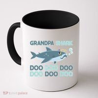 Grandpa Shark Doo Doo Doo Coffee Mug thumb 0