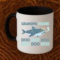 Grandpa Shark Doo Doo Doo Coffee Mug thumb 2