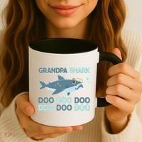 Grandpa Shark Doo Doo Doo Coffee Mug thumb 3