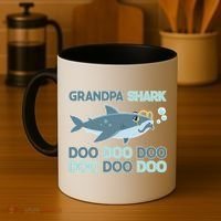 Grandpa Shark Doo Doo Doo Coffee Mug thumb 4