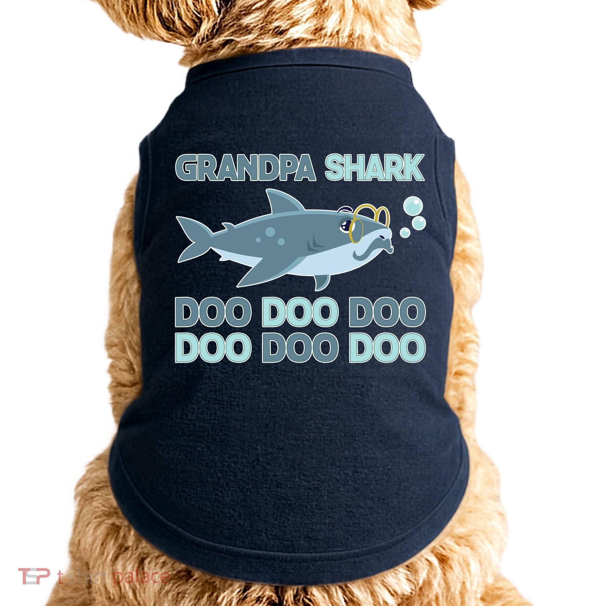Grandpa Shark Doo Doo Doo Doggie Tank