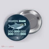 Grandpa Shark Doo Doo Doo Button thumb 0