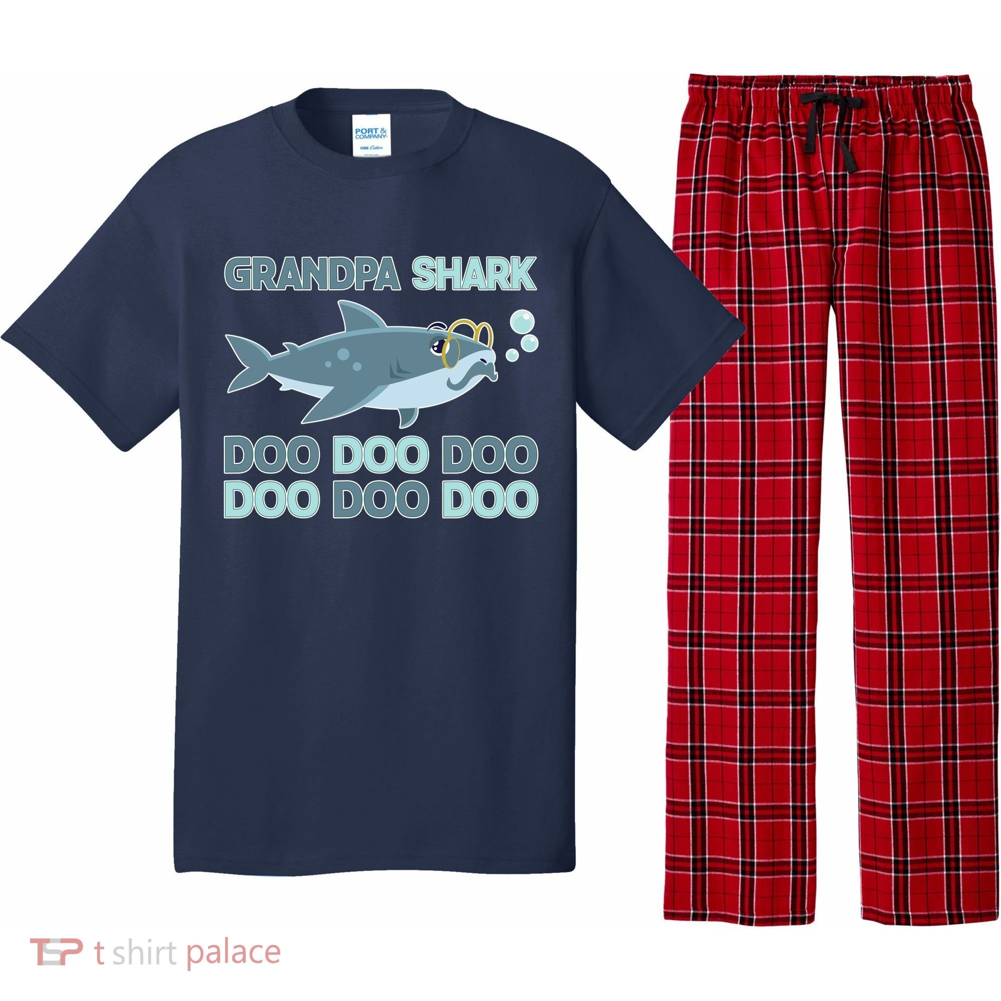 Grandpa Shark Doo Doo Doo Pajama Set