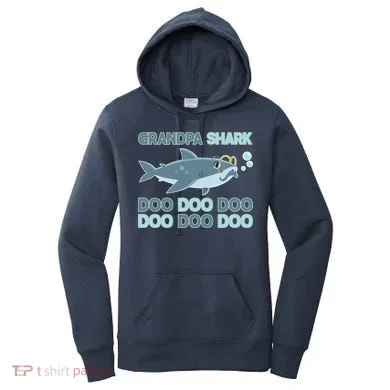 Grandpa Shark Doo Doo Doo Women's Hoodie