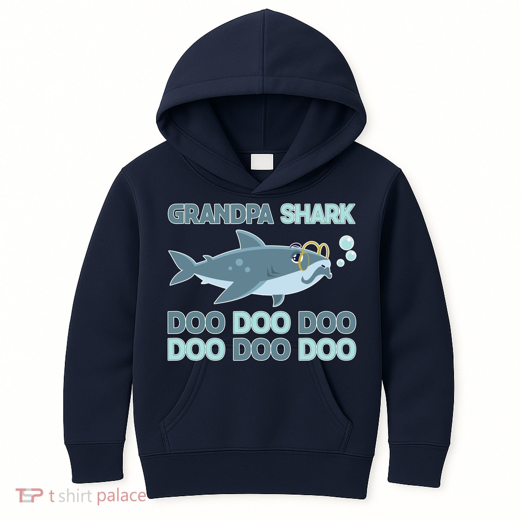 Grandpa Shark Doo Doo Doo Kids Hoodie