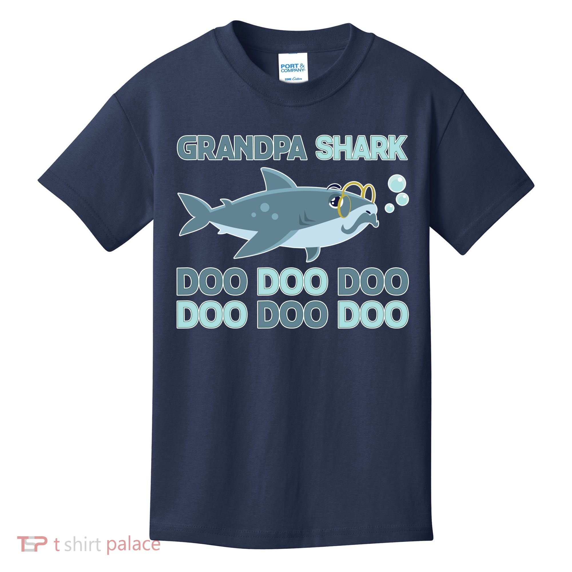 Grandpa Shark Doo Doo Doo Kids T-Shirt