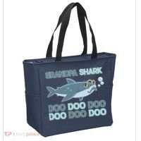 Grandpa Shark Doo Doo Doo Tote Bag thumb 2