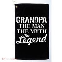 Grandpa The Man Myth Legend Golf Towel thumb 0