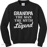 Grandpa The Man Myth Legend Kids Sweatshirt thumb 0