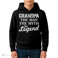 Grandpa The Man Myth Legend Kids Hoodie thumb 4