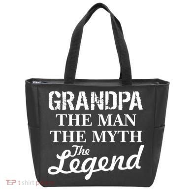 Grandpa The Man Myth Legend Tote Bag