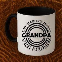 Grandpa The Man Myth The Legend Funny Coffee Mug thumb 2