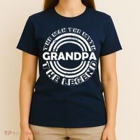 Grandpa The Man Myth The Legend Funny T-Shirt thumb 4