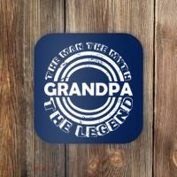 Grandpa The Man Myth The Legend Funny Coaster thumb 0