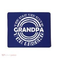 Grandpa The Man Myth The Legend Funny Mousepad thumb 0