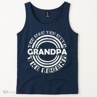 Grandpa The Man Myth The Legend Funny Tank Top thumb 2
