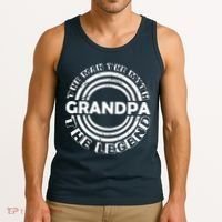 Grandpa The Man Myth The Legend Funny Tank Top thumb 3