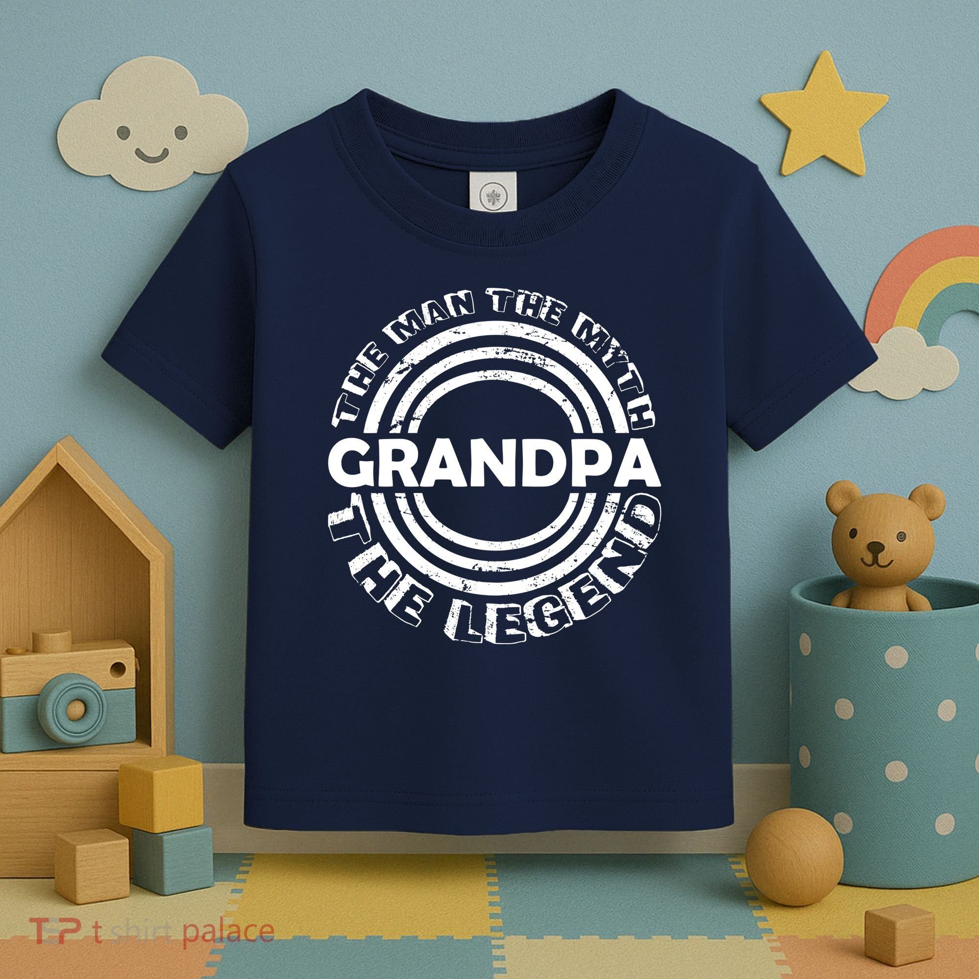Grandpa The Man Myth The Legend Funny Toddler T-Shirt