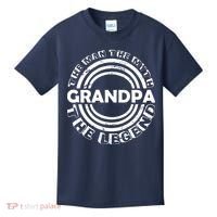 Grandpa The Man Myth The Legend Funny Kids T-Shirt thumb 0