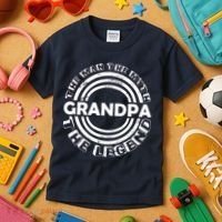 Grandpa The Man Myth The Legend Funny Kids T-Shirt thumb 3