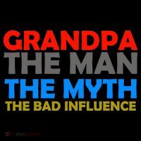 Grandpa The Man The Myth The Bad Influence Coffee Mug thumb 5