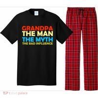 Grandpa The Man The Myth The Bad Influence Pajama Set thumb 0