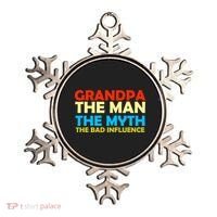 Grandpa The Man The Myth The Bad Influence Ornament thumb 0