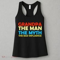 Grandpa The Man The Myth The Bad Influence Women's Tank Top thumb 3