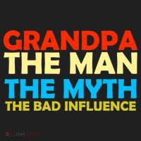 Grandpa The Man The Myth The Bad Influence Hat thumb 2