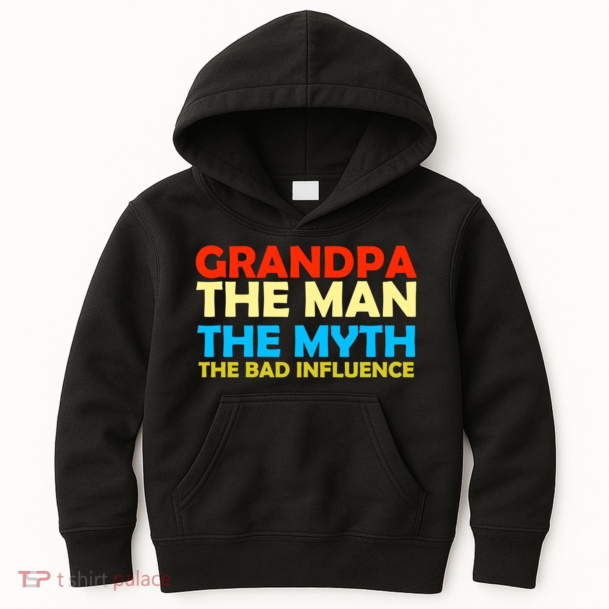 Grandpa The Man The Myth The Bad Influence Kids Hoodie
