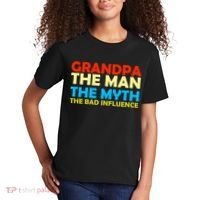 Grandpa The Man The Myth The Bad Influence Kids T-Shirt thumb 2