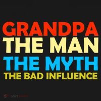 Grandpa The Man The Myth The Bad Influence Tote Bag thumb 4