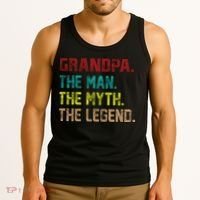 Grandpa The Man The Myth The Legend  Tank Top thumb 3