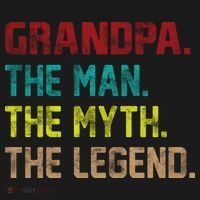Grandpa The Man The Myth The Legend  Women's Long Sleeve Shirt thumb 2
