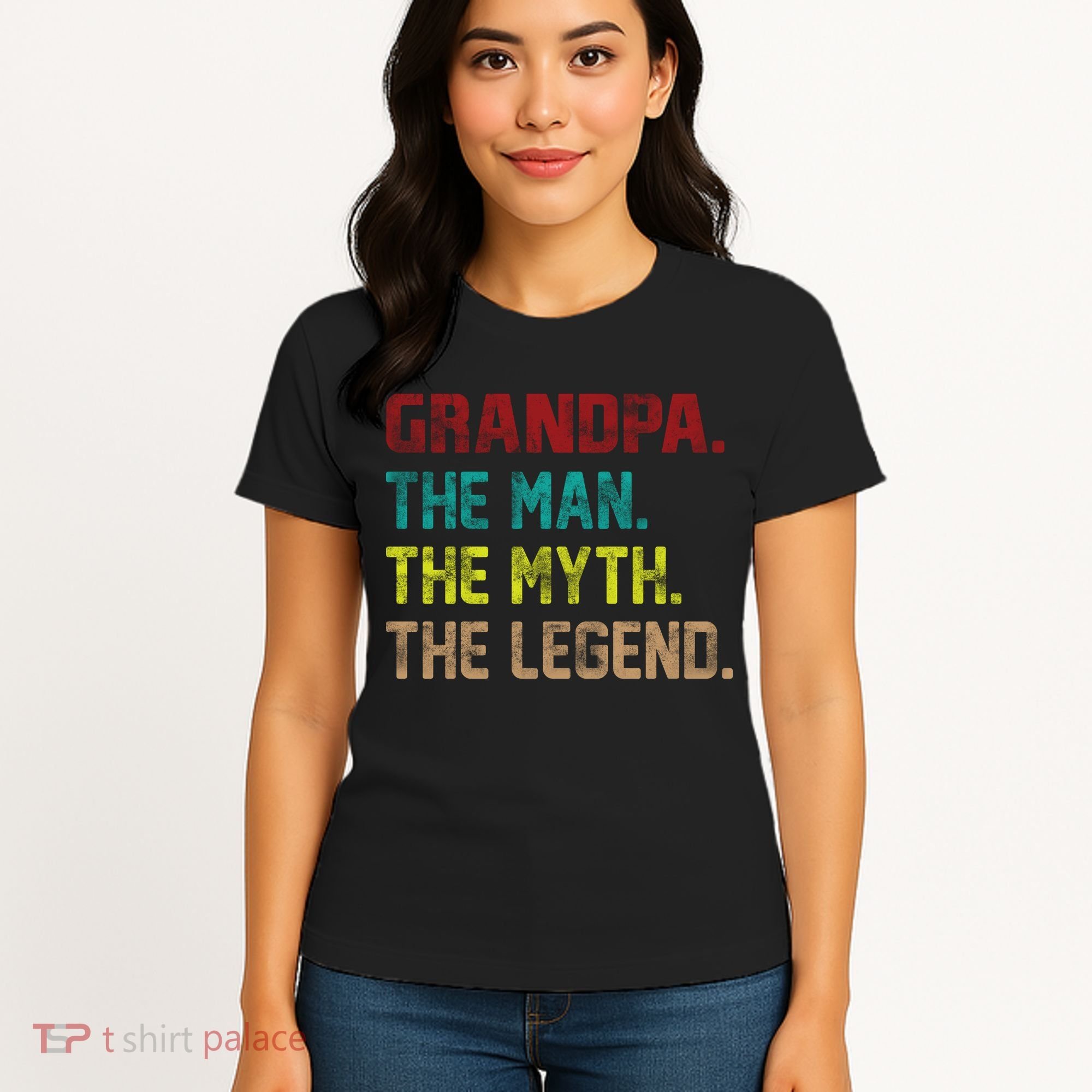 Grandpa The Man The Myth The Legend  Women's T-Shirt