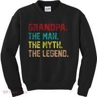 Grandpa The Man The Myth The Legend  Kids Sweatshirt thumb 0