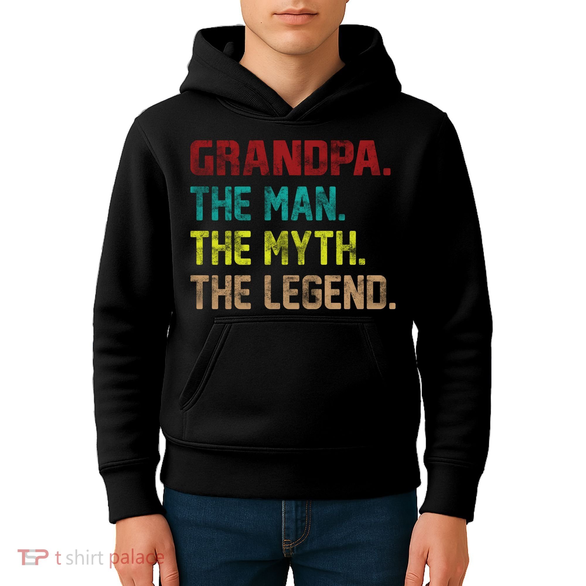 Grandpa The Man The Myth The Legend  Kids Hoodie