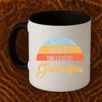 Grandpa The Man The Myth The Legend Saying Coffee Mug thumb 2