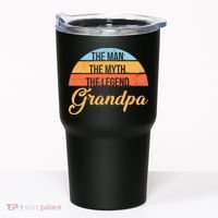 Grandpa The Man The Myth The Legend Saying Tumbler thumb 0