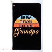 Grandpa The Man The Myth The Legend Saying Golf Towel thumb 0