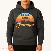 Grandpa The Man The Myth The Legend Saying Hoodie thumb 2