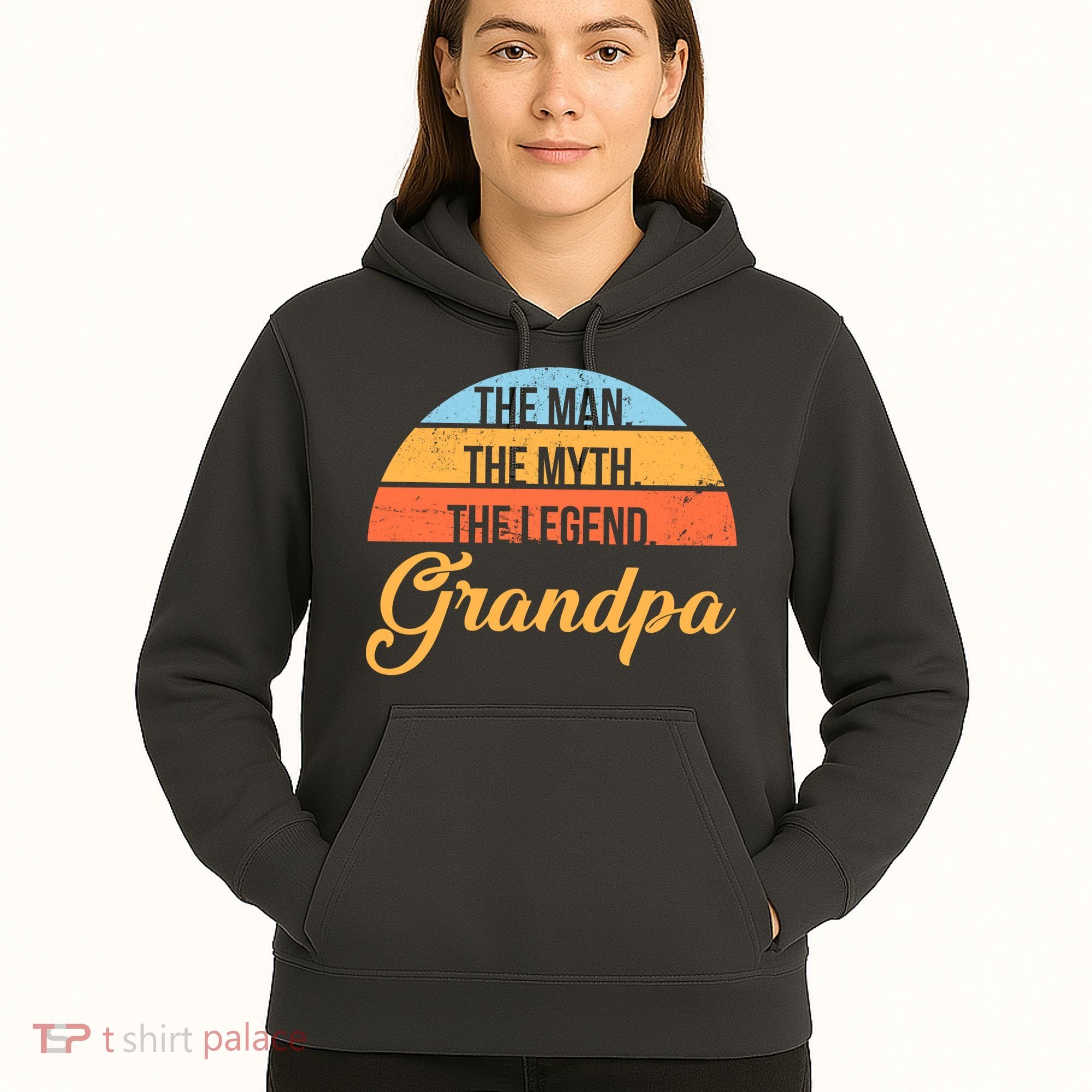 Grandpa The Man The Myth The Legend Saying Hoodie