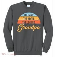 Grandpa The Man The Myth The Legend Saying Sweatshirt thumb 0