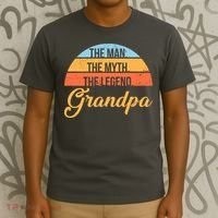 Grandpa The Man The Myth The Legend Saying T-Shirt thumb 3