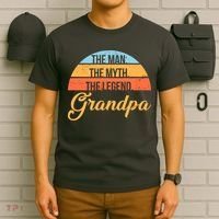 Grandpa The Man The Myth The Legend Saying T-Shirt thumb 6
