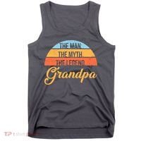 Grandpa The Man The Myth The Legend Saying Tank Top thumb 0