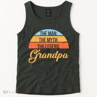 Grandpa The Man The Myth The Legend Saying Tank Top thumb 2