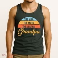 Grandpa The Man The Myth The Legend Saying Tank Top thumb 3