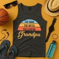 Grandpa The Man The Myth The Legend Saying Tank Top thumb 4